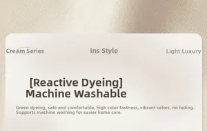 Detail of reactive dye sofa cover showing machine washable fabric and high color fastness