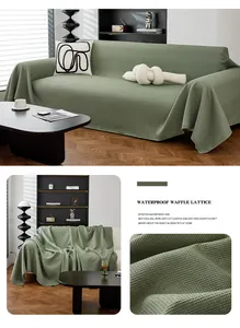 Detalle macro de la textura de gofre verde con tejido impermeable y antiarañazos