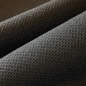 Dark grey waffle weave sofa cover with premium waterproof and dustproof texture
