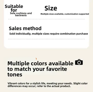 Detailed size guide and purchase options for faux rabbit fur plush non-slip sofa cover