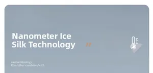 Detailed view of nanotechnology ice silk fabric with cooling plant fiber texture