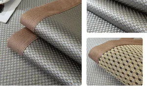 Détails du dossier en maille respirante et texture fraîche pour housse de canapé