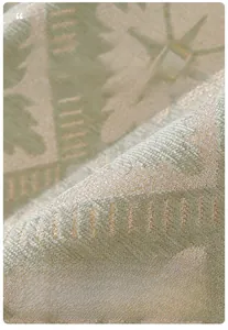 Close-up of high-weight chenille sofa cover fabric showing breathable texture and pattern