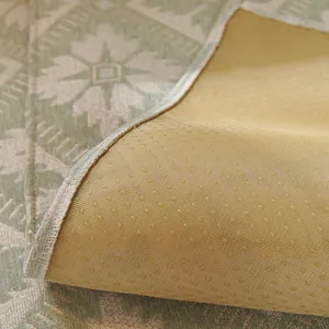 Nordic chenille sofa cushion with non-slip backing and floral geometric patterns