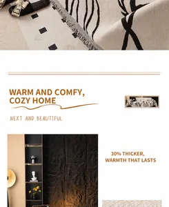 Detail showing 30% thicker chenille fabric texture and modern abstract pattern on cover