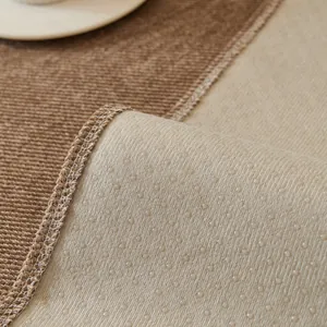 Waterproof Chenille sofa cover with non-slip backing and detailed stitching finish