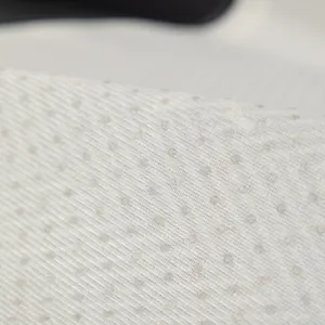 Summer cool ice silk sofa mat with white breathable non-slip dot texture fabric
