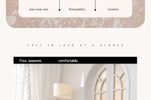 Detail der Chenille-Sofabezug mit beiger Webstruktur und atmungsaktivem, festem Gewebe