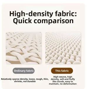 Macro detail showing high-density woven fabric compared to regular sofa cover material