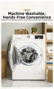Détail de la housse de canapé lavable en machine dans un lave-linge moderne