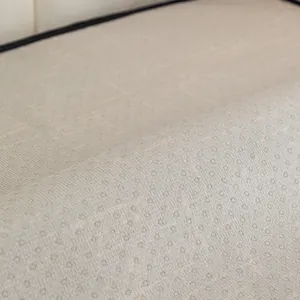 Housse de canapé nordique imitation lin avec envers antidérapant et texture en tissu beige