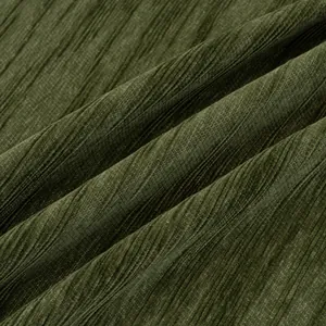 Dark green chenille sofa cover with vintage textured stripe pattern and soft fabric
