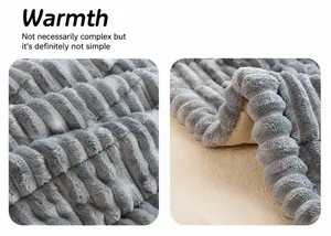 Dettaglio del tappeto grigio chiaro in peluche con trama a coste verticali e tessuto morbido