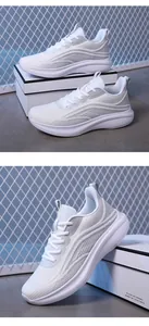 Detailansicht des atmungsaktiven Mesh-Obermaterials und der Wellenlinien dieser Sneaker