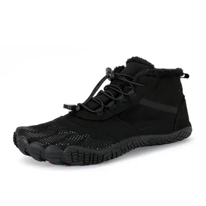 Ανδρικά μποτάκια πεζοπορίας barefoot με ζεστή επένδυση και αντιολισθητική σόλα