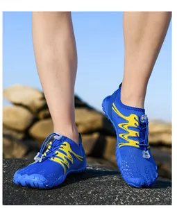 Outdoor river tracing shoes with quick-lace system and non-slip soles for men and women