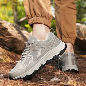 Chaussures de Randonnée Outdoor pour Hommes en Mesh Respirantes Antidérapantes Résistantes à l'Usure Baskets de Trekking pour Hommes Chaussures de Marche Trail