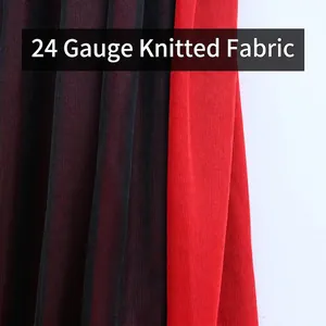 Dual-sided red and black Halloween cloak made of 24-gauge premium knitted fabric