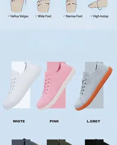 Detail of barefoot shoes suitable for wide feet, bunions, thin feet, and high insteps