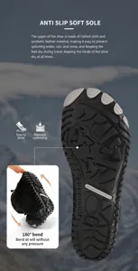 Macrodetail van de antislip rubberen buitenzool en flexibele waterbestendige stof