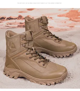 Detailed side view of A533 tactical boots with reinforced toe and durable rubber soles
