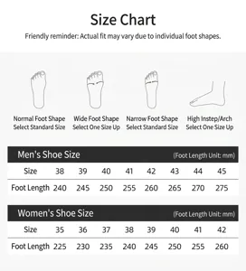 Guide des tailles de chaussures avec mesures de longueur de pied et conseils