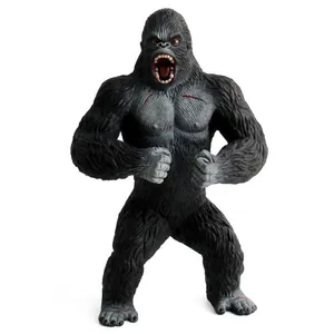 Action figure realistica di King Kong con muscoli definiti e segni di battaglia
