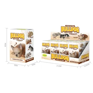 Coffret de figurines Bouledogue Français endormi en boîte aveugle avec diverses postures