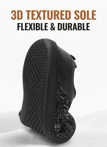 Macro shot of the flexible barefoot gym shoe sole with non-slip geometric texture