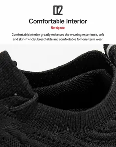 Vue détaillée de la doublure en maille respirante et du col élastique des baskets de sport