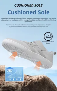 Détail de chaussures pieds nus grises avec semelle en caoutchouc pour amorti et grip