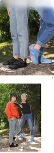 Détails des baskets pieds nus pour enfants avec mesh respirant et fermeture velcro
