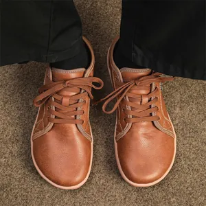 Scarpe Barefoot Unisex Punta Larga Pelle PU Sintetica Casual Leggero Traspirante Scarpe da Camminata Mocassini Minimalisti