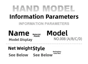 Detailed product specification table for the mythical beast plastic model gift box