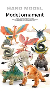 Detailed group shot showing intricate scales and textures of ancient mythical beast figures