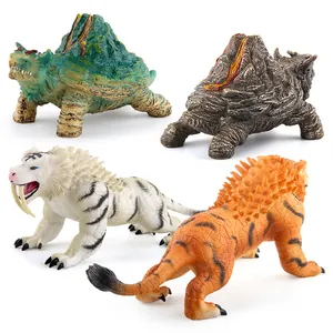 Ancient mythical creature figures set featuring Azure Dragon White Tiger and rock turtles