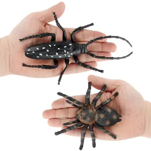 Realistisches Insekten-Spielzeugset mit Bockkäfer und Spinne für den Sachunterricht