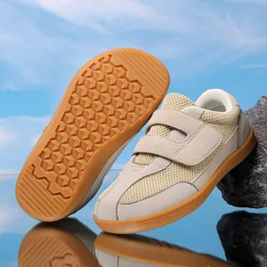 Kids retro casual sneakers with mesh upper and honeycomb anti-slip rubber sole