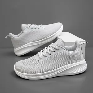 Chaussures de Course en Maille Respirante pour Hommes Légères Amortissantes Sneakers de Sport pour Marche Extérieure Jogging