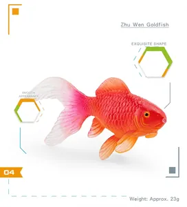 Vue détaillée du modèle de poisson rouge Shubunkin avec écailles et texture réalistes