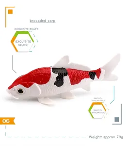Vue détaillée du modèle de carpe koi tricolore avec écailles et nageoires, 79g