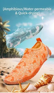 Ademende waterschoenen van mesh met sneldrogende functie en rubberen zool