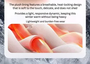 Close-up of thick breathable thermal plush lining inside winter snow boots