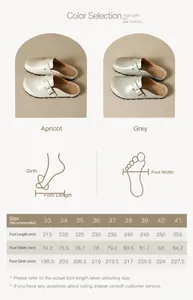Größentabelle für französische Birkenstock Mules mit Fußlänge und Breitenangaben