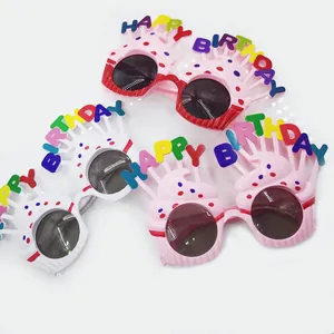 Lunettes de Soleil Rigolotes Gâteau d'Anniversaire pour Femmes Hommes Enfants Happy Birthday Accessoires de Fête Décoratifs