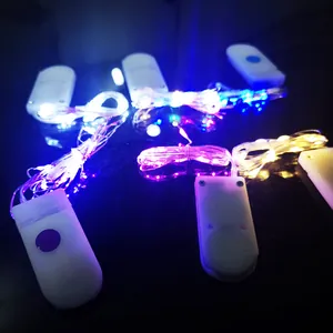 Catena luminosa a LED in filo di rame con scatola batteria per decorazioni casa