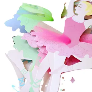 Ballerina-Girlande mit rosa Tüllröcken für Prinzessinnen-Mädchen-Geburtstagsdekorationen