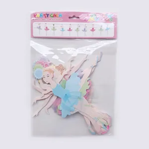 Details von Ballerina Party-Deko mit bunten Tüllröcken für Mädchengeburtstage