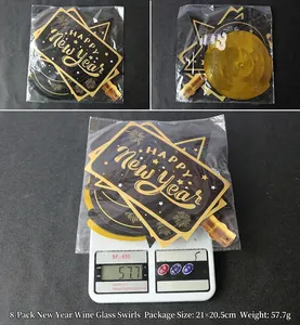 Décorations de fête du Nouvel An avec dimensions 21x20,5cm et poids de 57,7g
