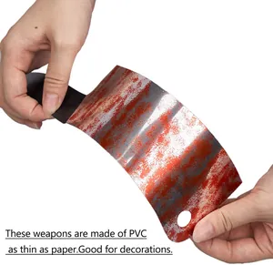 Dettaglio dello striscione di Halloween in PVC flessibile con trama in ferro arrugginito
